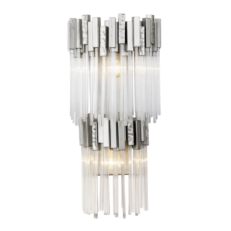 Two Light Wall Sconce<br /><span style="color:#4AB0CE;">Entrega: 4-10 dias en USA</span><br /><span style="color:#4AB0CE;font-size:60%;">PREGUNTE POR ENTREGA EN PANAMA</span><br />Collection: Matrix<br />Finish: Rainy Night