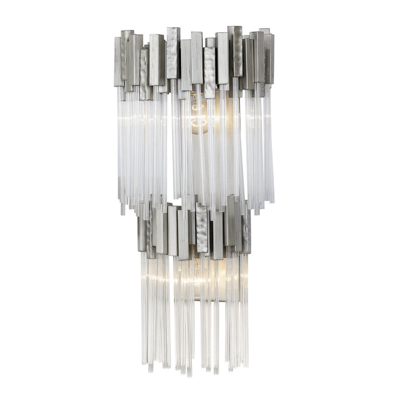 Two Light Wall Sconce<br /><span style="color:#4AB0CE;">Entrega: 4-10 dias en USA</span><br /><span style="color:#4AB0CE;font-size:60%;">PREGUNTE POR ENTREGA EN PANAMA</span><br />Collection: Matrix<br />Finish: Rainy Night