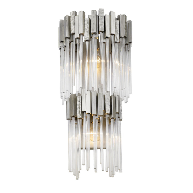 Two Light Wall Sconce<br /><span style="color:#4AB0CE;">Entrega: 4-10 dias en USA</span><br /><span style="color:#4AB0CE;font-size:60%;">PREGUNTE POR ENTREGA EN PANAMA</span><br />Collection: Matrix<br />Finish: Rainy Night