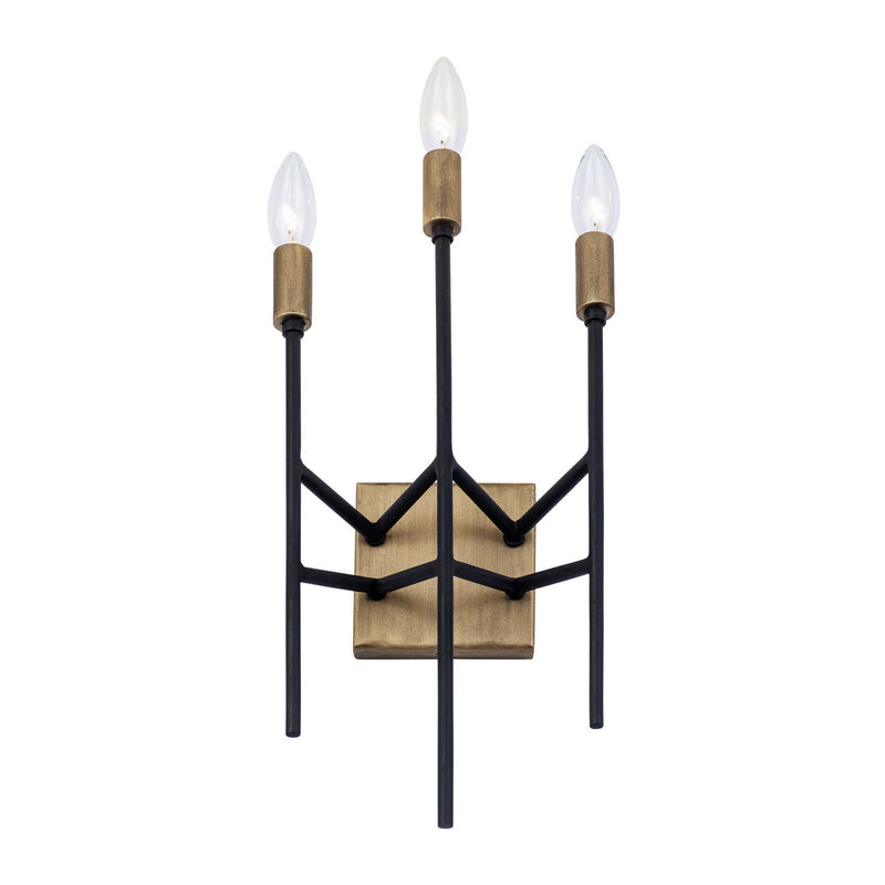 Varaluz - 314W03HGCB - Three Light Wall Sconce - Bodie - Havana Gold/Carbon