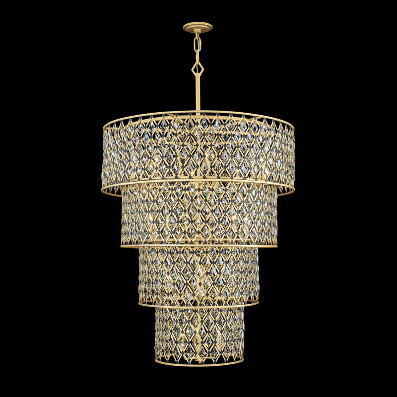 Varaluz - 345C21FGMB - 21 Light Chandelier - Windsor - French Gold/Matte Black