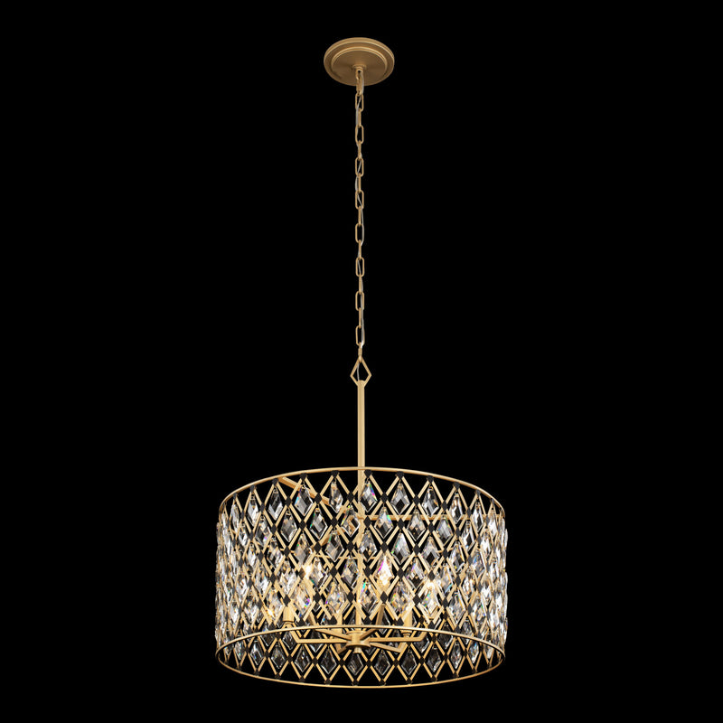 Six Light Pendant<br /><span style="color:#4AB0CE;">Entrega: 4-10 dias en USA</span><br /><span style="color:#4AB0CE;font-size:60%;">PREGUNTE POR ENTREGA EN PANAMA</span><br />Collection: Windsor<br />Finish: French Gold/Matte Black