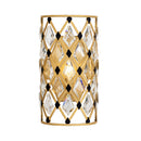 One Light Wall Sconce<br /><span style="color:#4AB0CE;">Entrega: 4-10 dias en USA</span><br /><span style="color:#4AB0CE;font-size:60%;">PREGUNTE POR ENTREGA EN PANAMA</span><br />Collection: Windsor<br />Finish: French Gold/Matte Black