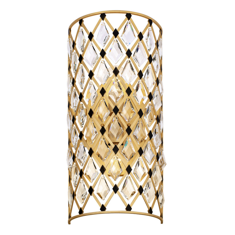 Two Light Wall Sconce<br /><span style="color:#4AB0CE;">Entrega: 4-10 dias en USA</span><br /><span style="color:#4AB0CE;font-size:60%;">PREGUNTE POR ENTREGA EN PANAMA</span><br />Collection: Windsor<br />Finish: French Gold/Matte Black