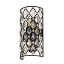 Two Light Wall Sconce<br /><span style="color:#4AB0CE;">Entrega: 4-10 dias en USA</span><br /><span style="color:#4AB0CE;font-size:60%;">PREGUNTE POR ENTREGA EN PANAMA</span><br />Collection: Windsor<br />Finish: Carbon/Havana Gold