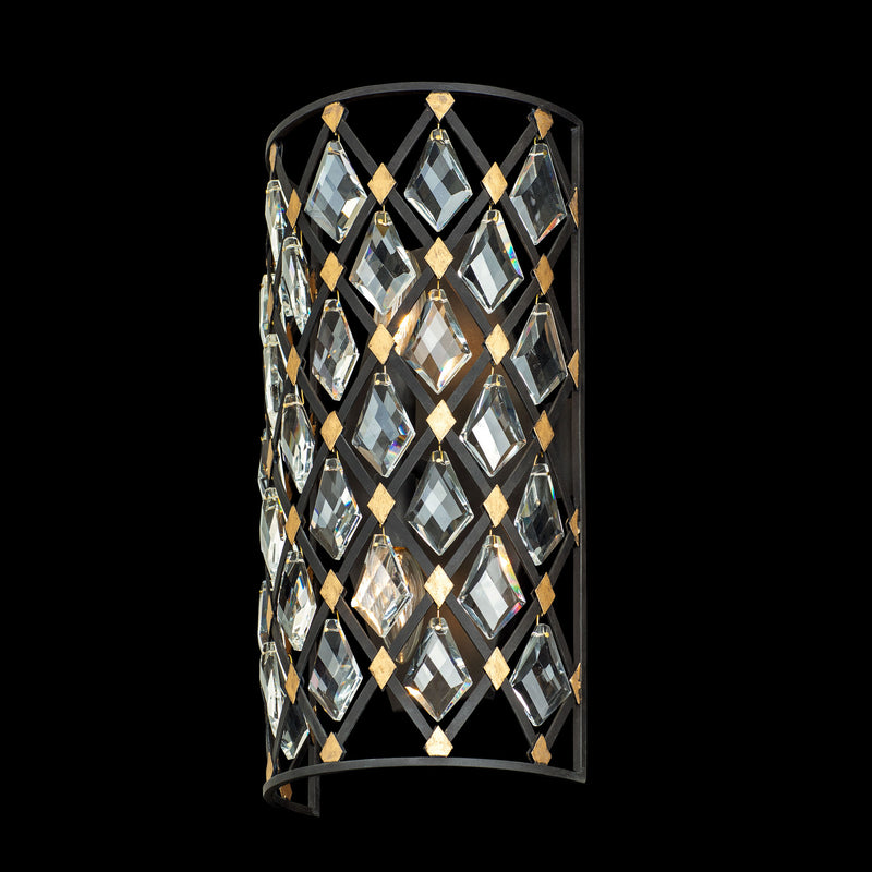 Two Light Wall Sconce<br /><span style="color:#4AB0CE;">Entrega: 4-10 dias en USA</span><br /><span style="color:#4AB0CE;font-size:60%;">PREGUNTE POR ENTREGA EN PANAMA</span><br />Collection: Windsor<br />Finish: Carbon/Havana Gold