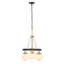 Three Light Chandelier<br /><span style="color:#4AB0CE;">Entrega: 4-10 dias en USA</span><br /><span style="color:#4AB0CE;font-size:60%;">PREGUNTE POR ENTREGA EN PANAMA</span><br />Collection: Allie<br />Finish: Black/Satin Brass