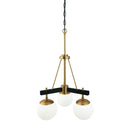 Varaluz - 352C03BLSB - Three Light Chandelier - Allie - Black/Satin Brass