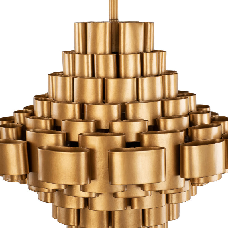 Varaluz - 369F05AGCB - Five Light Foyer Pendant - Totally Tubular - Antique Gold/Carbon Black