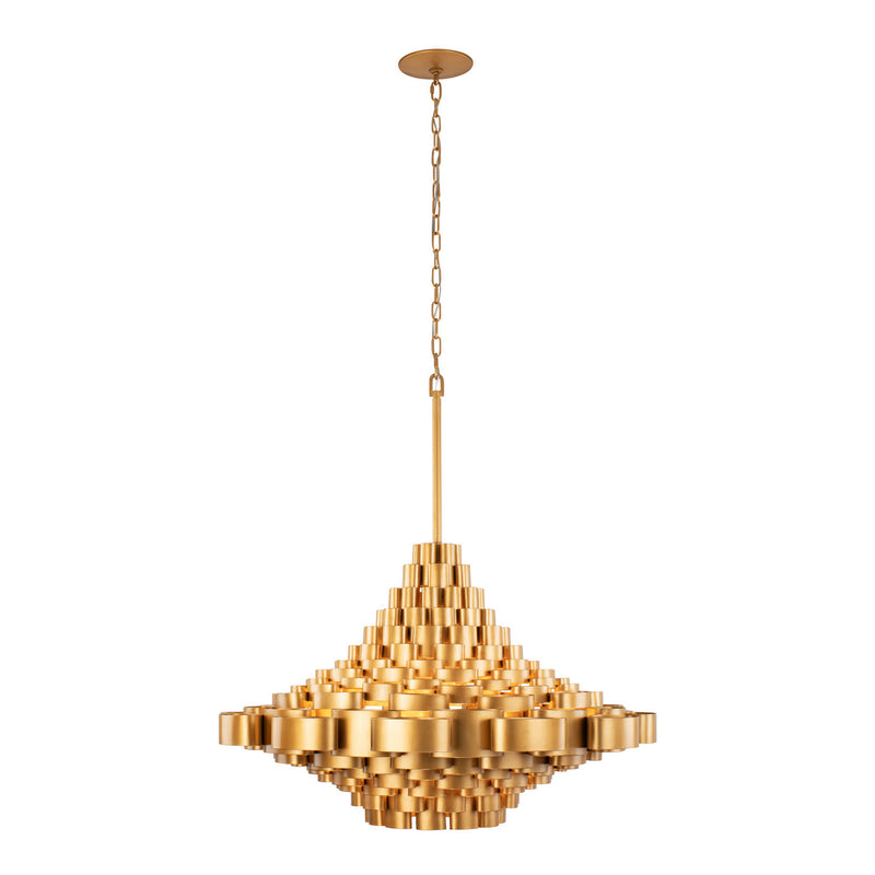 Ten Light Pendant<br /><span style="color:#4AB0CE;">Entrega: 4-10 dias en USA</span><br /><span style="color:#4AB0CE;font-size:60%;">PREGUNTE POR ENTREGA EN PANAMA</span><br />Collection: Totally Tubular<br />Finish: Antique Gold/Carbon Black