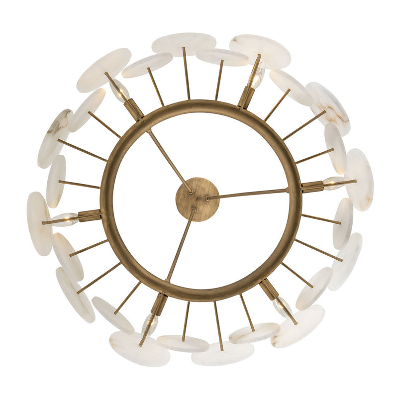 Six Light Chandelier<br /><span style="color:#4AB0CE;">Entrega: 4-10 dias en USA</span><br /><span style="color:#4AB0CE;font-size:60%;">PREGUNTE POR ENTREGA EN PANAMA</span><br />Collection: Cosmos<br />Finish: Havana Gold