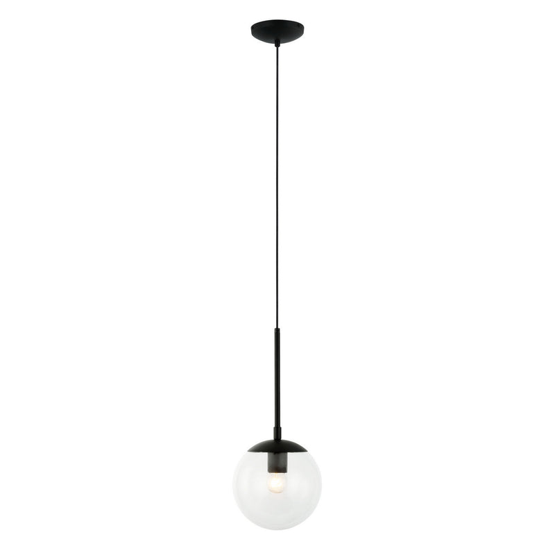 Varaluz - 373M01BL - One Light Mini Pendant - Mid-Century - Black