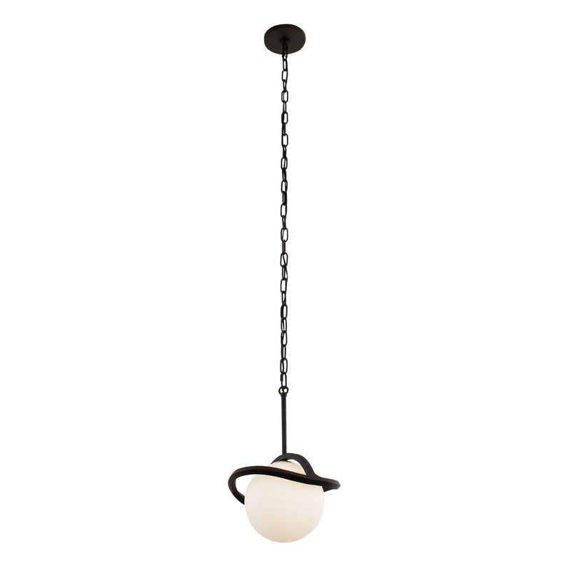 One Light Mini Pendant<br /><span style="color:#4AB0CE;">Entrega: 4-10 dias en USA</span><br /><span style="color:#4AB0CE;font-size:60%;">PREGUNTE POR ENTREGA EN PANAMA</span><br />Collection: Black Betty<br />Finish: Carbon/French Gold