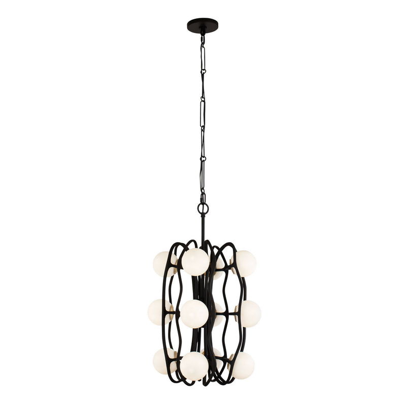 LED Pendant<br /><span style="color:#4AB0CE;">Entrega: 4-10 dias en USA</span><br /><span style="color:#4AB0CE;font-size:60%;">PREGUNTE POR ENTREGA EN PANAMA</span><br />Collection: Black Betty<br />Finish: Carbon/French Gold