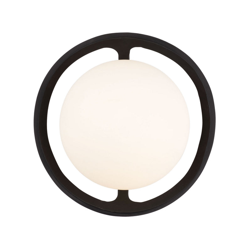 One Light Wall Sconce<br /><span style="color:#4AB0CE;">Entrega: 4-10 dias en USA</span><br /><span style="color:#4AB0CE;font-size:60%;">PREGUNTE POR ENTREGA EN PANAMA</span><br />Collection: Black Betty<br />Finish: Carbon/French Gold