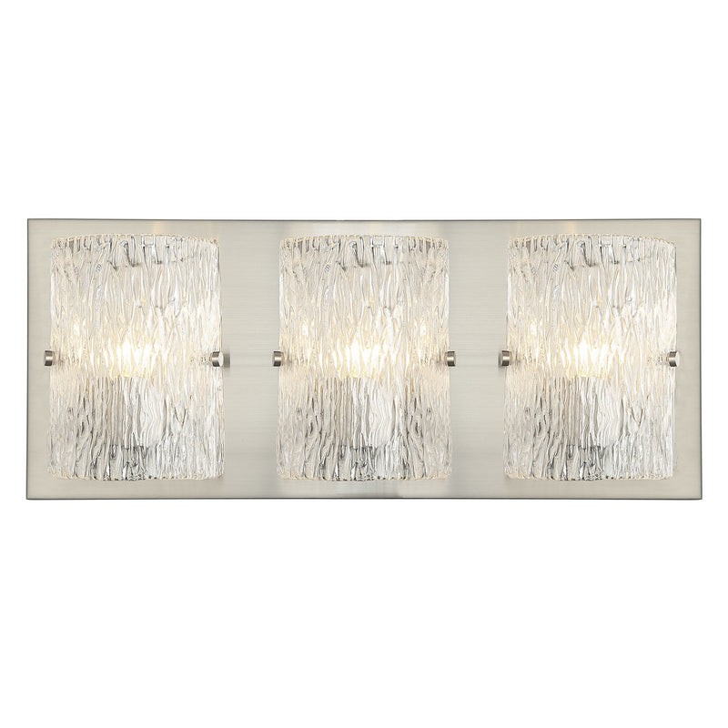 Varaluz - 376B03BN - Three Light Bath - Morgan - Brushed Nickel