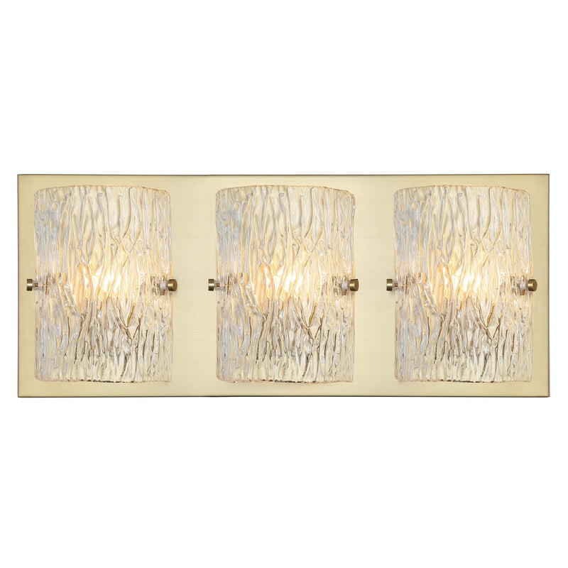 Varaluz - 376B03SB - Three Light Bath - Morgan - Satin Brass