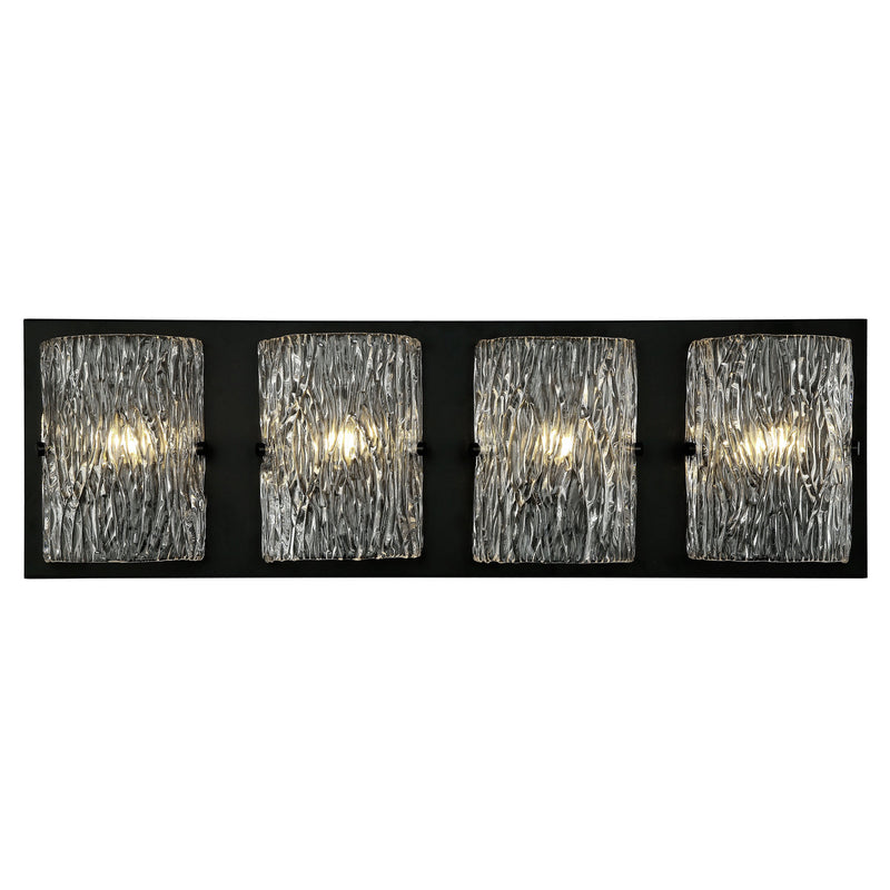 Varaluz - 376B04BL - Four Light Bath - Morgan - Black