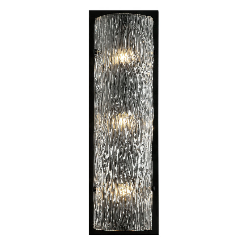 Varaluz - 376W03BL - Three Light Wall Sconce - Morgan - Black