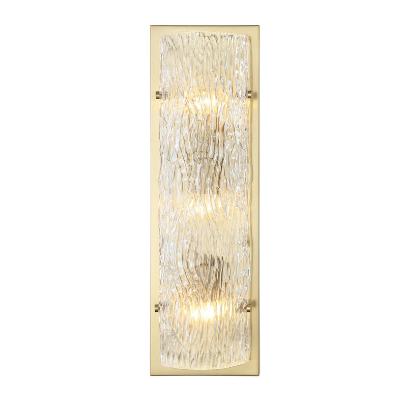 Varaluz - 376W03SB - Three Light Wall Sconce - Morgan - Satin Brass