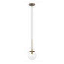Varaluz - 612740 - One Light Mini Pendant - Mid-Century - Antique Brass