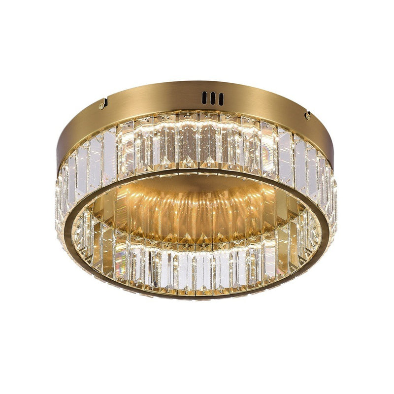 LED Flush Mount<br /><span style="color:#4AB0CE;">Entrega: 4-10 dias en USA</span><br /><span style="color:#4AB0CE;font-size:60%;">PREGUNTE POR ENTREGA EN PANAMA</span><br />Collection: Stella Collection<br />Finish: Brushed Brass