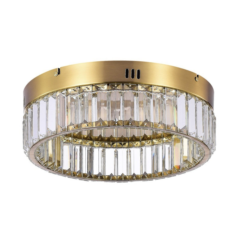 LED Flush Mount<br /><span style="color:#4AB0CE;">Entrega: 4-10 dias en USA</span><br /><span style="color:#4AB0CE;font-size:60%;">PREGUNTE POR ENTREGA EN PANAMA</span><br />Collection: Stella Collection<br />Finish: Brushed Brass