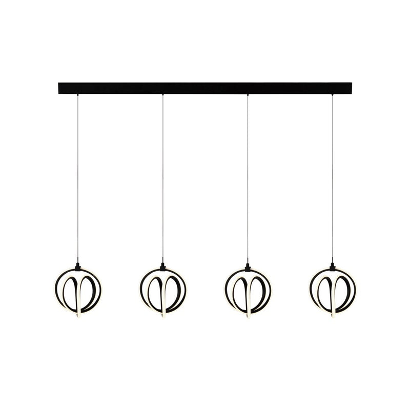 Artcraft Canada - AC6734BK - LED Chandelier - Rose Collection - Black