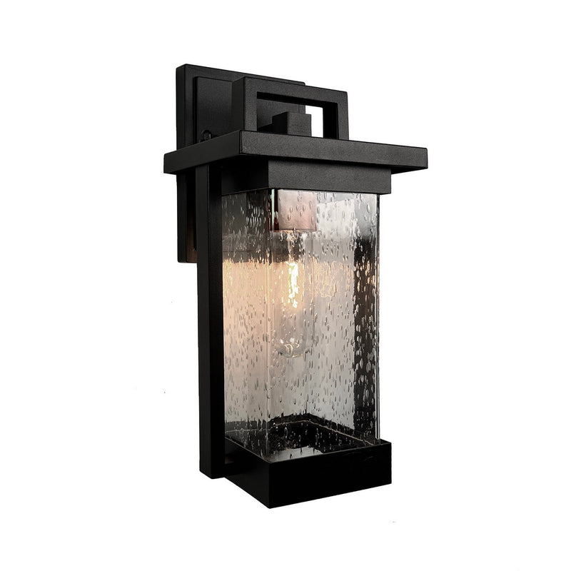 Outdoor Wall Sconce<br /><span style="color:#4AB0CE;">Entrega: 4-10 dias en USA</span><br /><span style="color:#4AB0CE;font-size:60%;">PREGUNTE POR ENTREGA EN PANAMA</span><br />Collection: Port Charlotte Collection<br />Finish: Matte Black