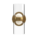 Kuzco Lighting - WS52511-BG/CL - LED Wall Sconce - Cedar - Brushed Gold/Clear