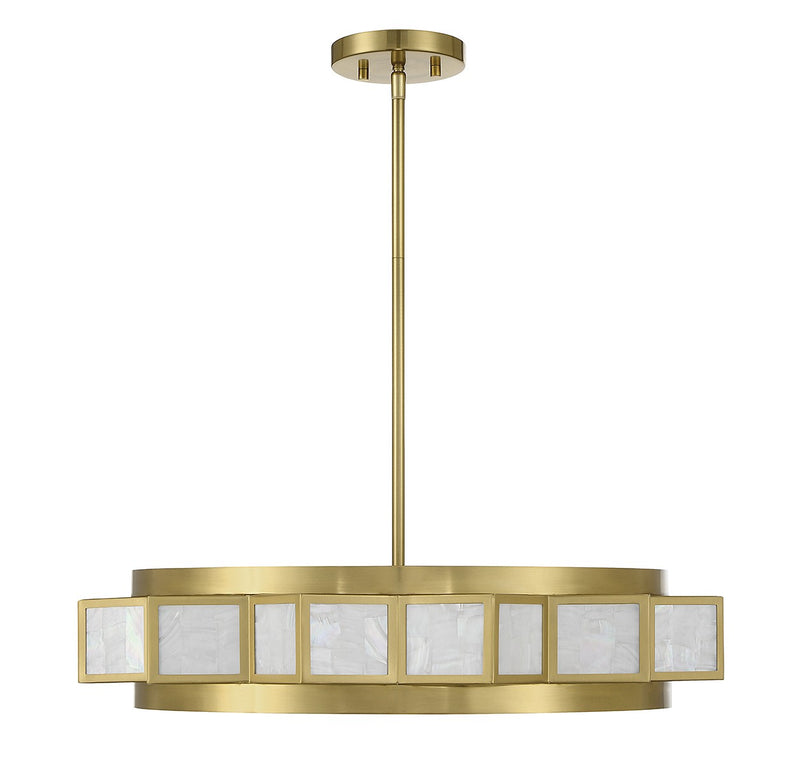 Four Light Chandelier<br /><span style="color:#4AB0CE;">Entrega: 4-10 dias en USA</span><br /><span style="color:#4AB0CE;font-size:60%;">PREGUNTE POR ENTREGA EN PANAMA</span><br />Collection: Gideon<br />Finish: Warm Brass