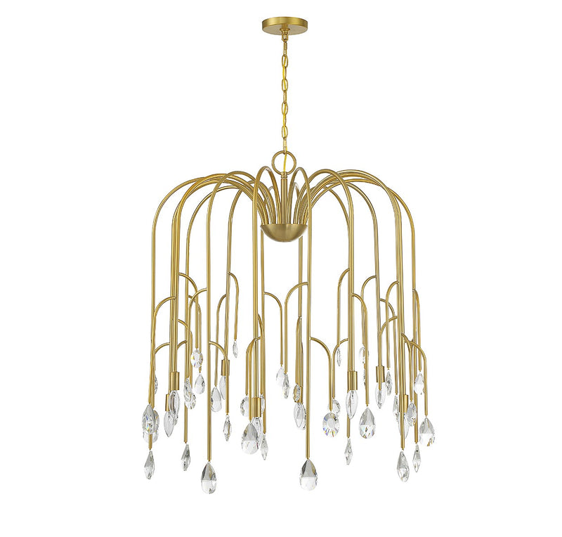 Eight Light Chandelier<br /><span style="color:#4AB0CE;">Entrega: 4-10 dias en USA</span><br /><span style="color:#4AB0CE;font-size:60%;">PREGUNTE POR ENTREGA EN PANAMA</span><br />Collection: Anholt<br />Finish: Noble Brass