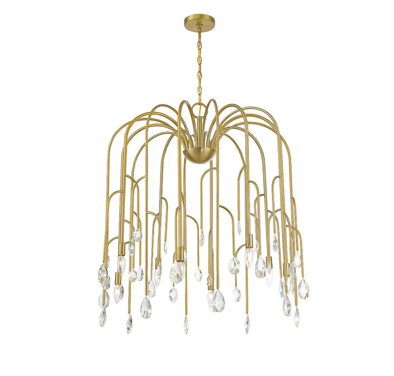 Eight Light Chandelier<br /><span style="color:#4AB0CE;">Entrega: 4-10 dias en USA</span><br /><span style="color:#4AB0CE;font-size:60%;">PREGUNTE POR ENTREGA EN PANAMA</span><br />Collection: Anholt<br />Finish: Noble Brass