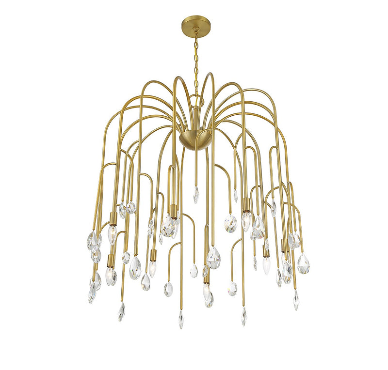 Eight Light Chandelier<br /><span style="color:#4AB0CE;">Entrega: 4-10 dias en USA</span><br /><span style="color:#4AB0CE;font-size:60%;">PREGUNTE POR ENTREGA EN PANAMA</span><br />Collection: Anholt<br />Finish: Noble Brass