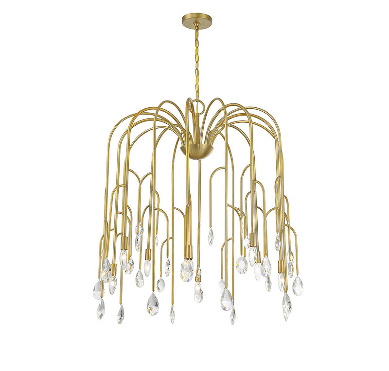 Eight Light Chandelier<br /><span style="color:#4AB0CE;">Entrega: 4-10 dias en USA</span><br /><span style="color:#4AB0CE;font-size:60%;">PREGUNTE POR ENTREGA EN PANAMA</span><br />Collection: Anholt<br />Finish: Noble Brass