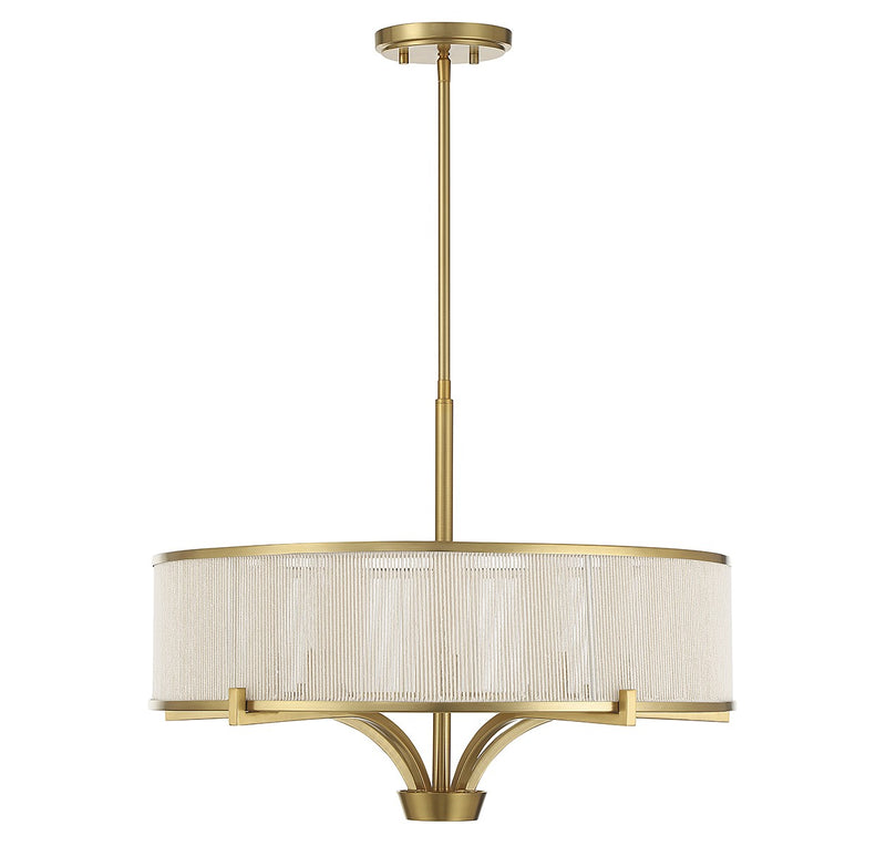 Five Light Chandelier<br /><span style="color:#4AB0CE;">Entrega: 4-10 dias en USA</span><br /><span style="color:#4AB0CE;font-size:60%;">PREGUNTE POR ENTREGA EN PANAMA</span><br />Collection: Wynwood<br />Finish: Warm Brass