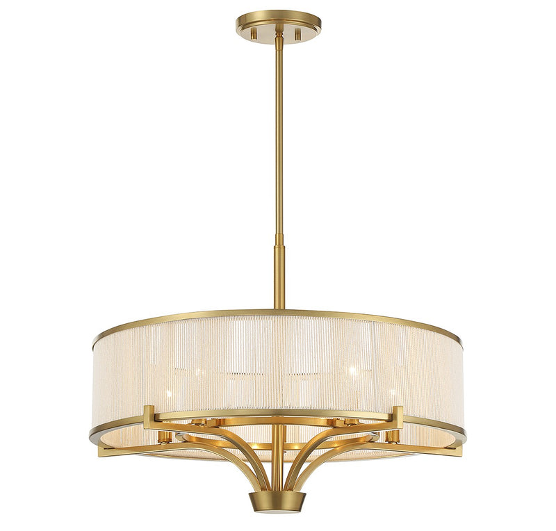 Five Light Chandelier<br /><span style="color:#4AB0CE;">Entrega: 4-10 dias en USA</span><br /><span style="color:#4AB0CE;font-size:60%;">PREGUNTE POR ENTREGA EN PANAMA</span><br />Collection: Wynwood<br />Finish: Warm Brass