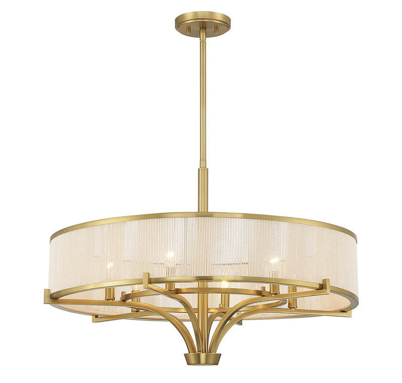 Savoy House - 1-7752-6-322 - Six Light Chandelier - Wynwood - Warm Brass