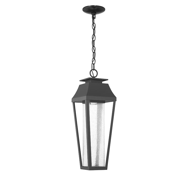 LED Outdoor Hanging Lantern<br /><span style="color:#4AB0CE;">Entrega: 4-10 dias en USA</span><br /><span style="color:#4AB0CE;font-size:60%;">PREGUNTE POR ENTREGA EN PANAMA</span><br />Collection: Brookline<br />Finish: Matte Black