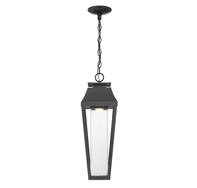 LED Outdoor Hanging Lantern<br /><span style="color:#4AB0CE;">Entrega: 4-10 dias en USA</span><br /><span style="color:#4AB0CE;font-size:60%;">PREGUNTE POR ENTREGA EN PANAMA</span><br />Collection: Brookline<br />Finish: Matte Black