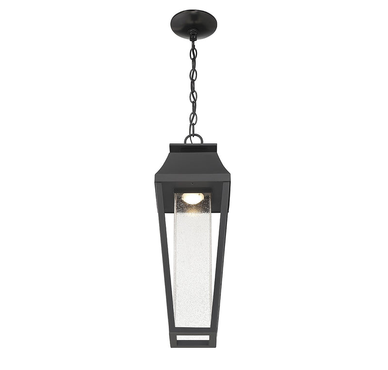 LED Outdoor Hanging Lantern<br /><span style="color:#4AB0CE;">Entrega: 4-10 dias en USA</span><br /><span style="color:#4AB0CE;font-size:60%;">PREGUNTE POR ENTREGA EN PANAMA</span><br />Collection: Brookline<br />Finish: Matte Black