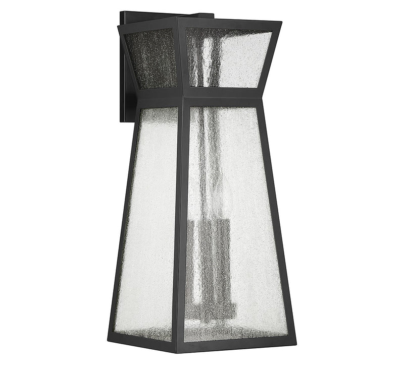 Three Light Outdoor Wall Lantern<br /><span style="color:#4AB0CE;">Entrega: 4-10 dias en USA</span><br /><span style="color:#4AB0CE;font-size:60%;">PREGUNTE POR ENTREGA EN PANAMA</span><br />Collection: Millford<br />Finish: Matte Black