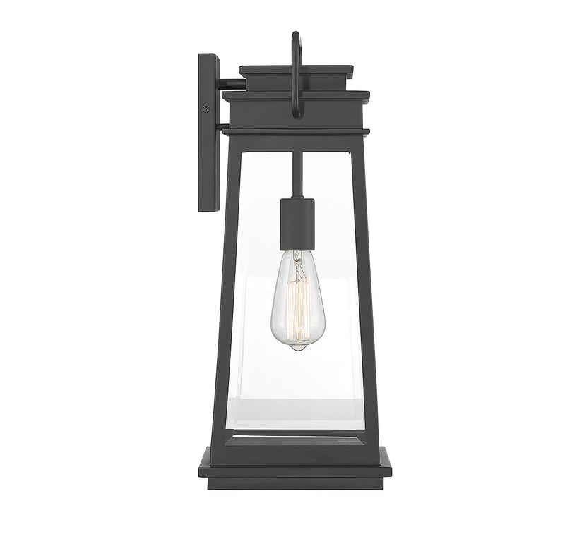 Savoy House - 5-813-BK - One Light Outdoor Wall Lantern - Boone - Matte Black