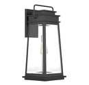 One Light Outdoor Wall Lantern<br /><span style="color:#4AB0CE;">Entrega: 4-10 dias en USA</span><br /><span style="color:#4AB0CE;font-size:60%;">PREGUNTE POR ENTREGA EN PANAMA</span><br />Collection: Boone<br />Finish: Matte Black
