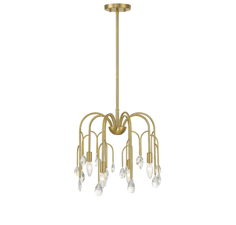 Four Light Convertible Semi-Flush or Pendant<br /><span style="color:#4AB0CE;">Entrega: 4-10 dias en USA</span><br /><span style="color:#4AB0CE;font-size:60%;">PREGUNTE POR ENTREGA EN PANAMA</span><br />Collection: Anholt<br />Finish: Noble Brass