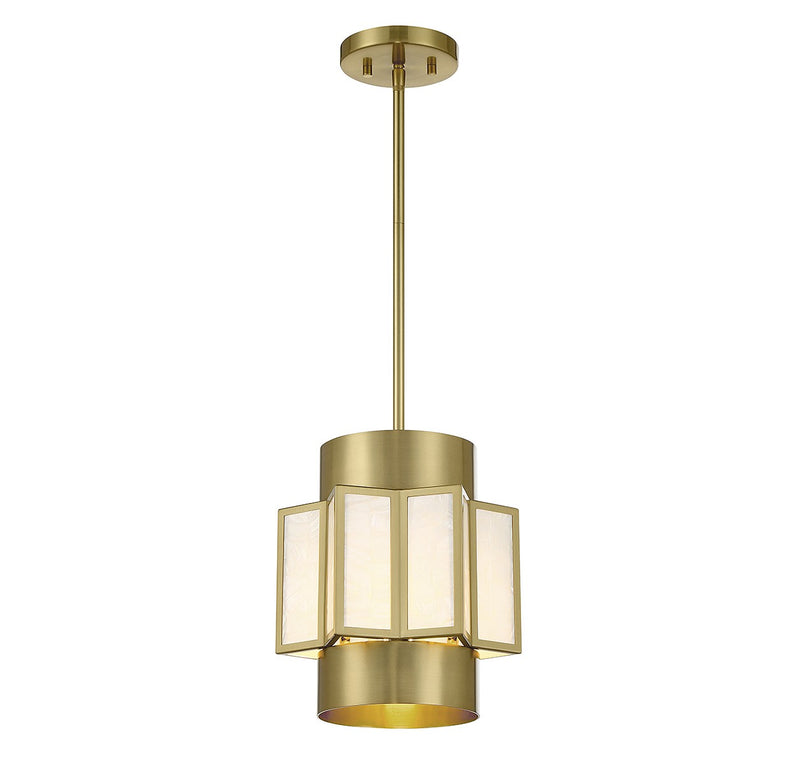 Three Light Pendant<br /><span style="color:#4AB0CE;">Entrega: 4-10 dias en USA</span><br /><span style="color:#4AB0CE;font-size:60%;">PREGUNTE POR ENTREGA EN PANAMA</span><br />Collection: Gideon<br />Finish: Warm Brass