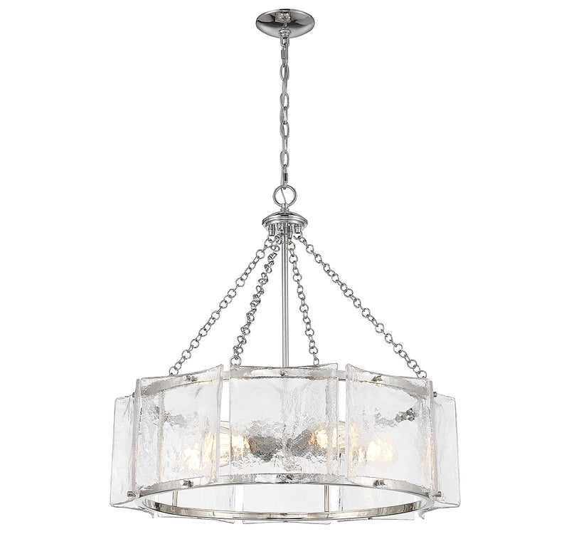 Five Light Pendant<br /><span style="color:#4AB0CE;">Entrega: 4-10 dias en USA</span><br /><span style="color:#4AB0CE;font-size:60%;">PREGUNTE POR ENTREGA EN PANAMA</span><br />Collection: Genry<br />Finish: Polished Nickel