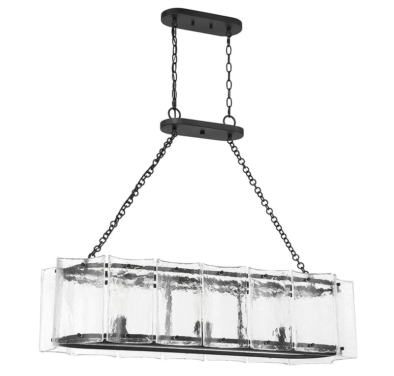Three Light Linear Chandelier<br /><span style="color:#4AB0CE;">Entrega: 4-10 dias en USA</span><br /><span style="color:#4AB0CE;font-size:60%;">PREGUNTE POR ENTREGA EN PANAMA</span><br />Collection: Genry<br />Finish: Matte Black