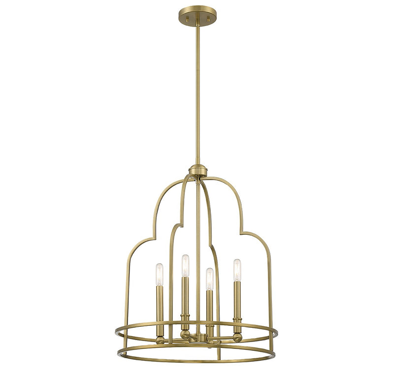 Four Light Pendant<br /><span style="color:#4AB0CE;">Entrega: 4-10 dias en USA</span><br /><span style="color:#4AB0CE;font-size:60%;">PREGUNTE POR ENTREGA EN PANAMA</span><br />Collection: Diplomat<br />Finish: Warm Brass