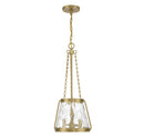 Three Light Pendant<br /><span style="color:#4AB0CE;">Entrega: 4-10 dias en USA</span><br /><span style="color:#4AB0CE;font-size:60%;">PREGUNTE POR ENTREGA EN PANAMA</span><br />Collection: Crawford<br />Finish: Warm Brass